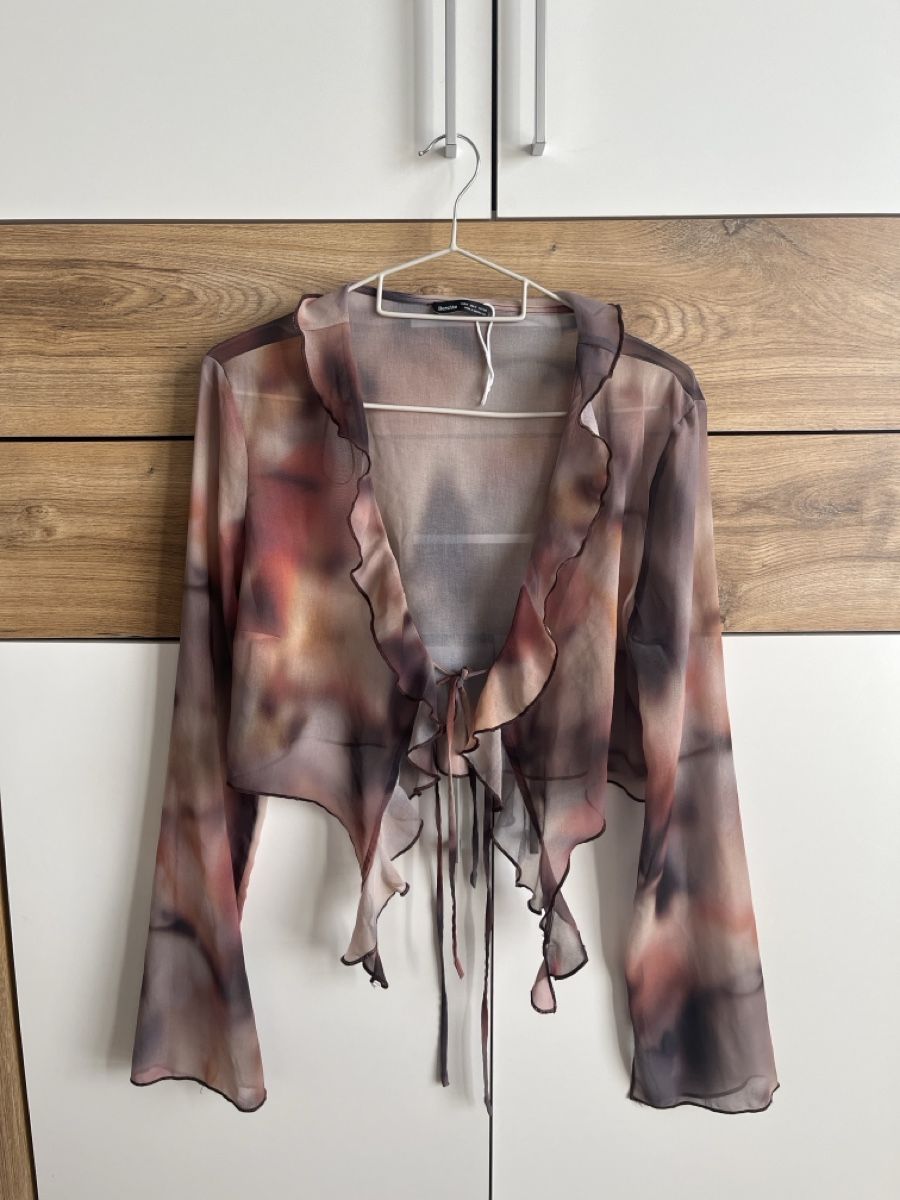 Bershka Camicette: Damen Bluse gemustert Grösse M Bershka – Usato da St. Gallen venduto da ninananas