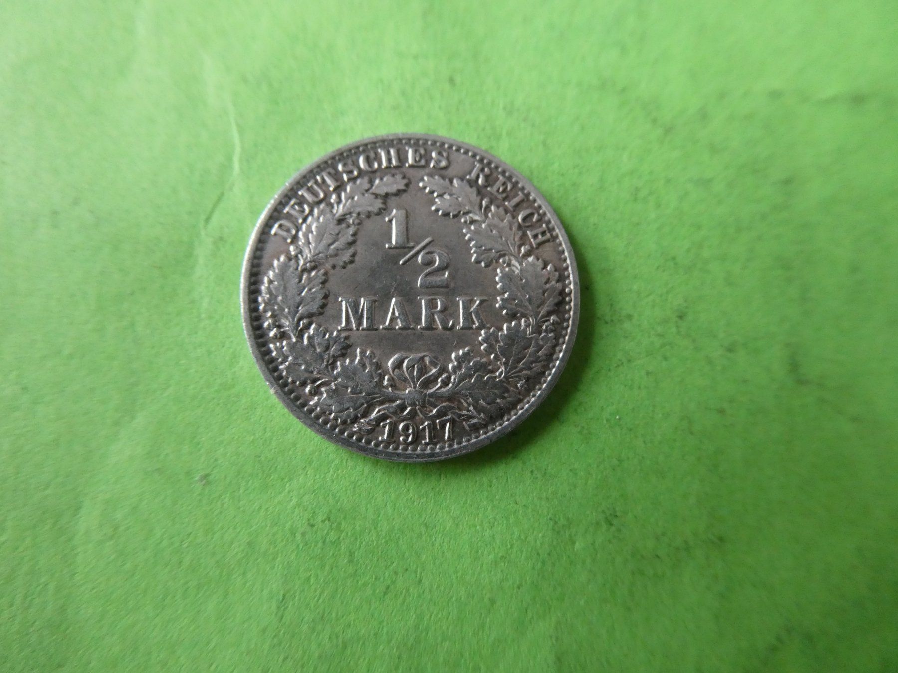 Tutti le monete: Dt. Reich 1917 A, 1/2 Silbermark – Usato da Hinterforst venduto da Rohusri