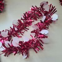 Weihnachtsdeko - Rote Lametta Girlande IKEA 2.7 Meter