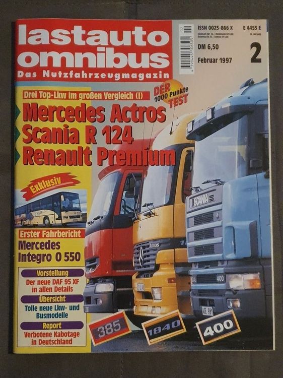 Lastauto Omnibus /97 Renault 385 Scania 124 Actros DAF XF xx (Gebraucht ...