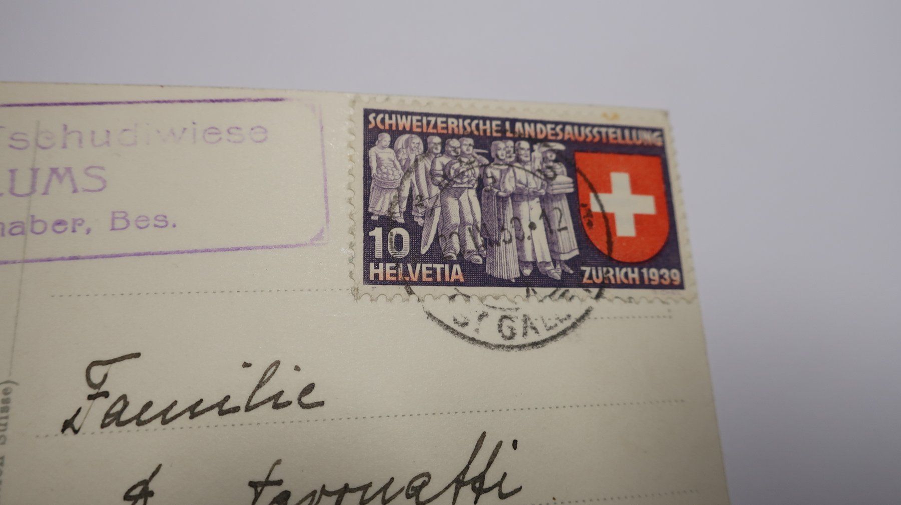 Ansichtskarten: Flumsberg  Kurhaus Tschudiwiese   1939 – Gebraucht aus Cormoret von Pascalll2001 6