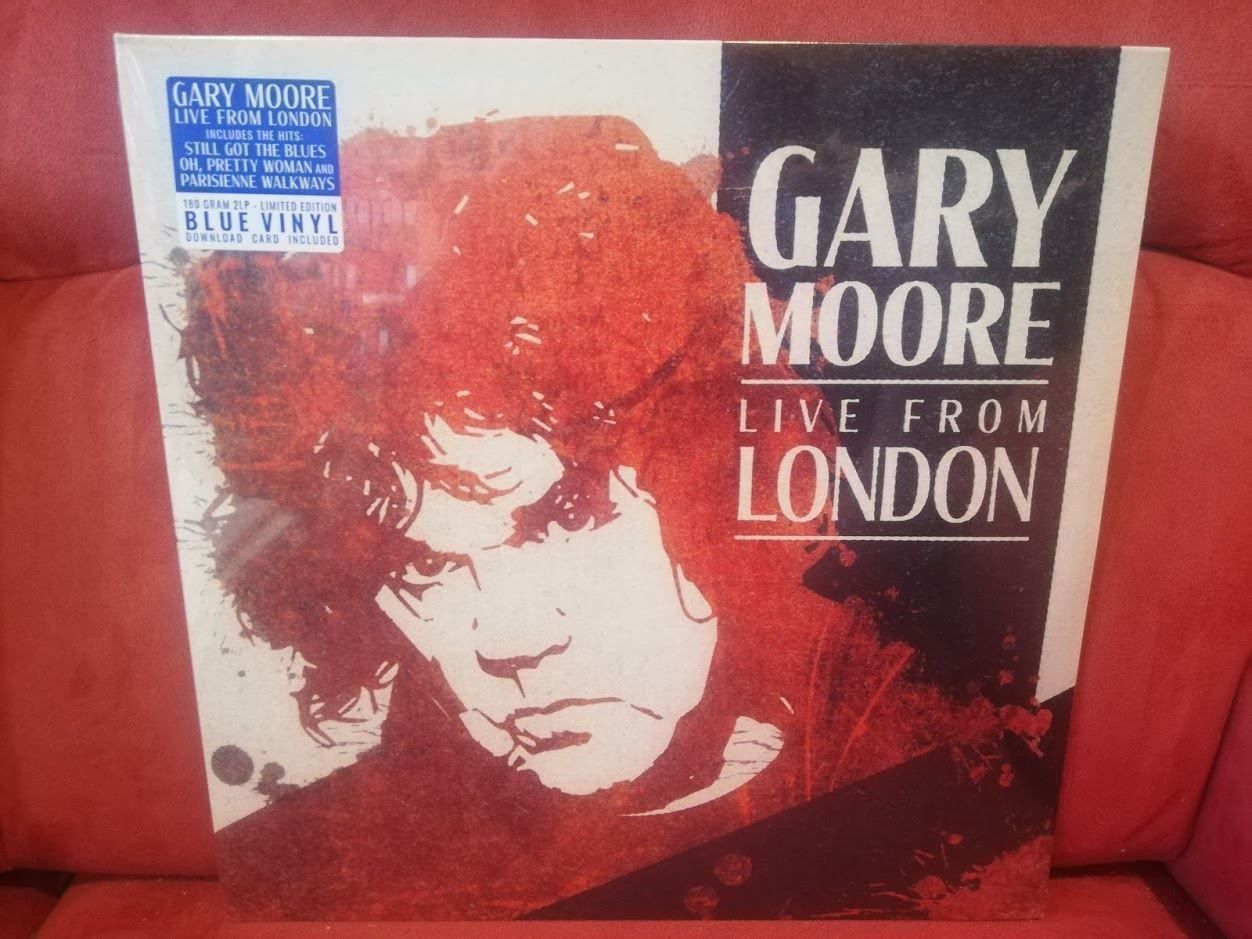 Dischi in vinile: Gary Moore Live from London 2LP Blue Vin – Nuovo e nell'imballaggio originale da Zofingen venduto da noise123 1