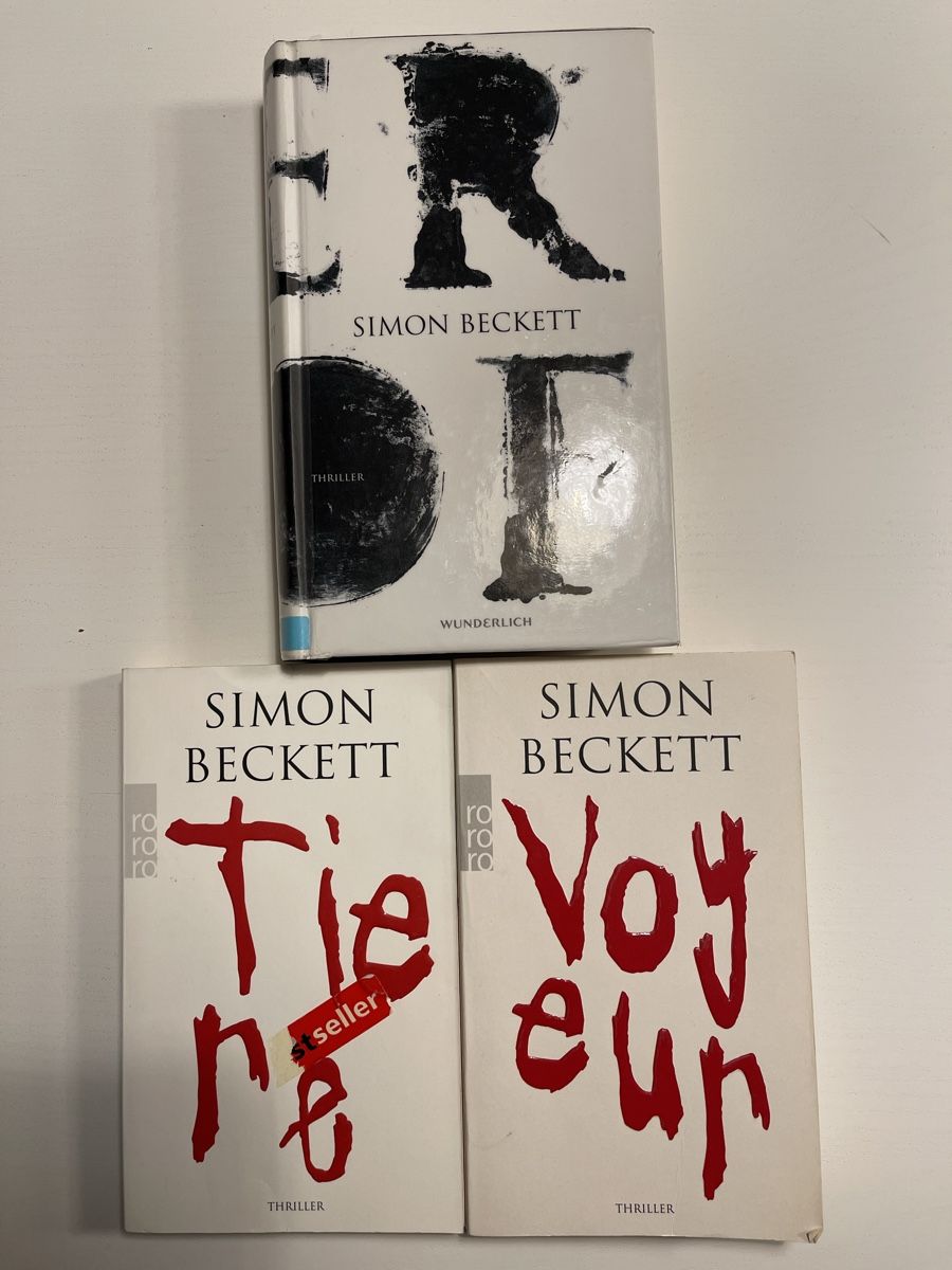 Libri: 3 Simon Beckett Thriller Romane – Usato da Stansstad venduto da Schlumpf69