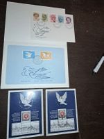 Hans Erni Signierte Karte & Basler Taube 95 Briefmarken!
