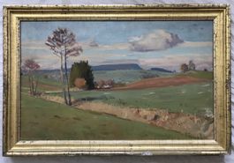 Paul Manser (1903-1971) - Öl auf Platte - "Bei Niederhasli"