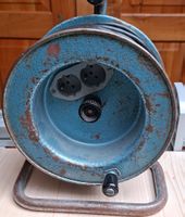 Vintage Kabeltrommel, robust & zuverlässig, Werkstattfund