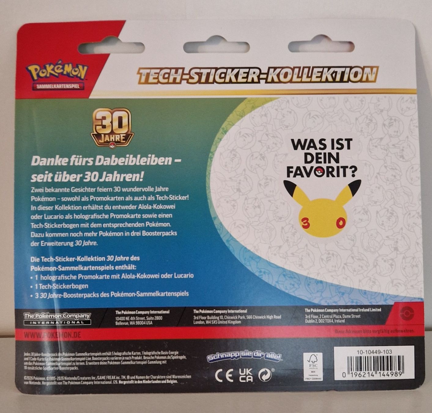 Pokémon Carte collezionabili: Pokémon TCG:30th Celebration Tech Sticker Kollection Kokowei – Nuovo e nell'imballaggio originale da St-Imier venduto da ATTAKSHOP 4
