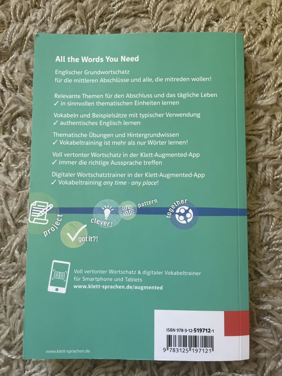 Libri: All the words you need Klett – Nuovo (secondo la descrizione) da Lausen venduto da secondhand_basel 1