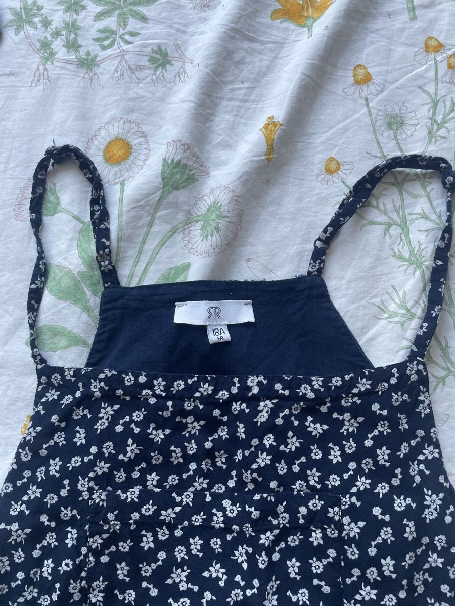 Tute: Combinaison bleue fleurie - taille M – Usato da Troinex venduto da Irisglo 5