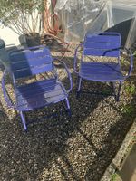 2 blaue Gartenschaukelsessel von Micasa, NP beide 500.-