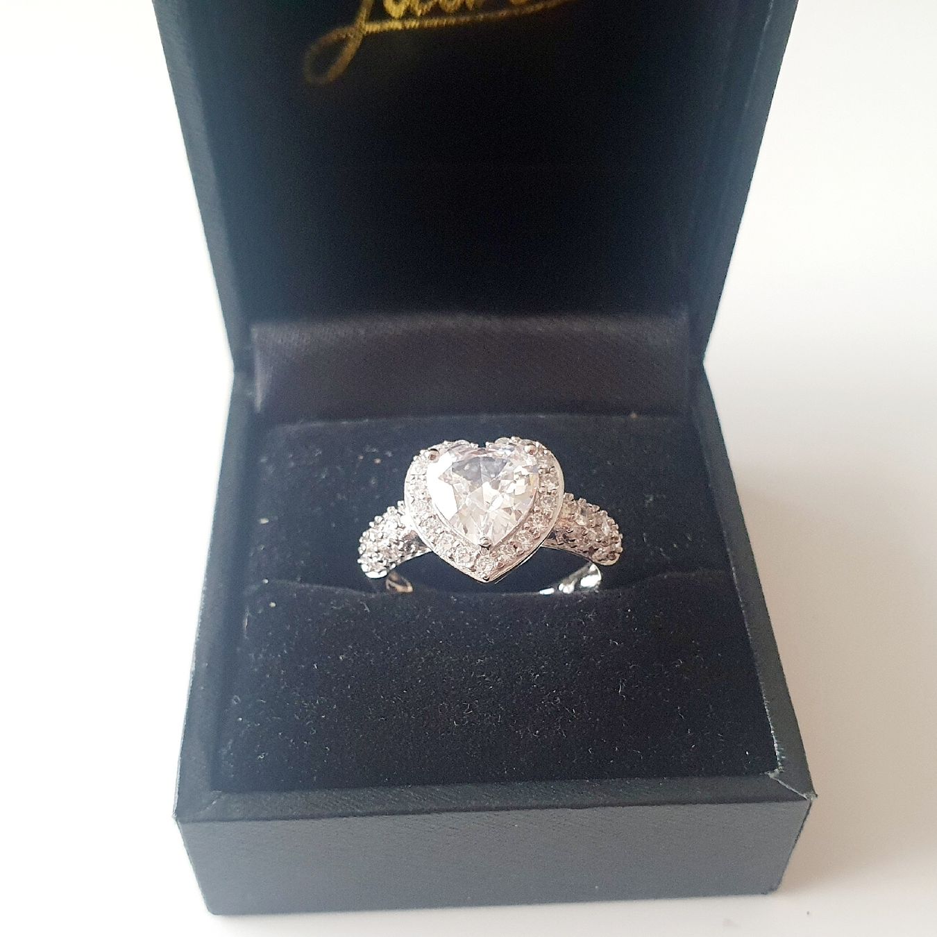 Ringe: Funkelnder Herz-Ring, 925 Silber, Grösse 17.1 mm – Gebraucht aus Kreuzlingen von Wunderkiste123 3