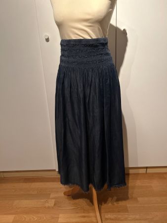 Dunkelblauer Rock aus Lyocell Gr.S
