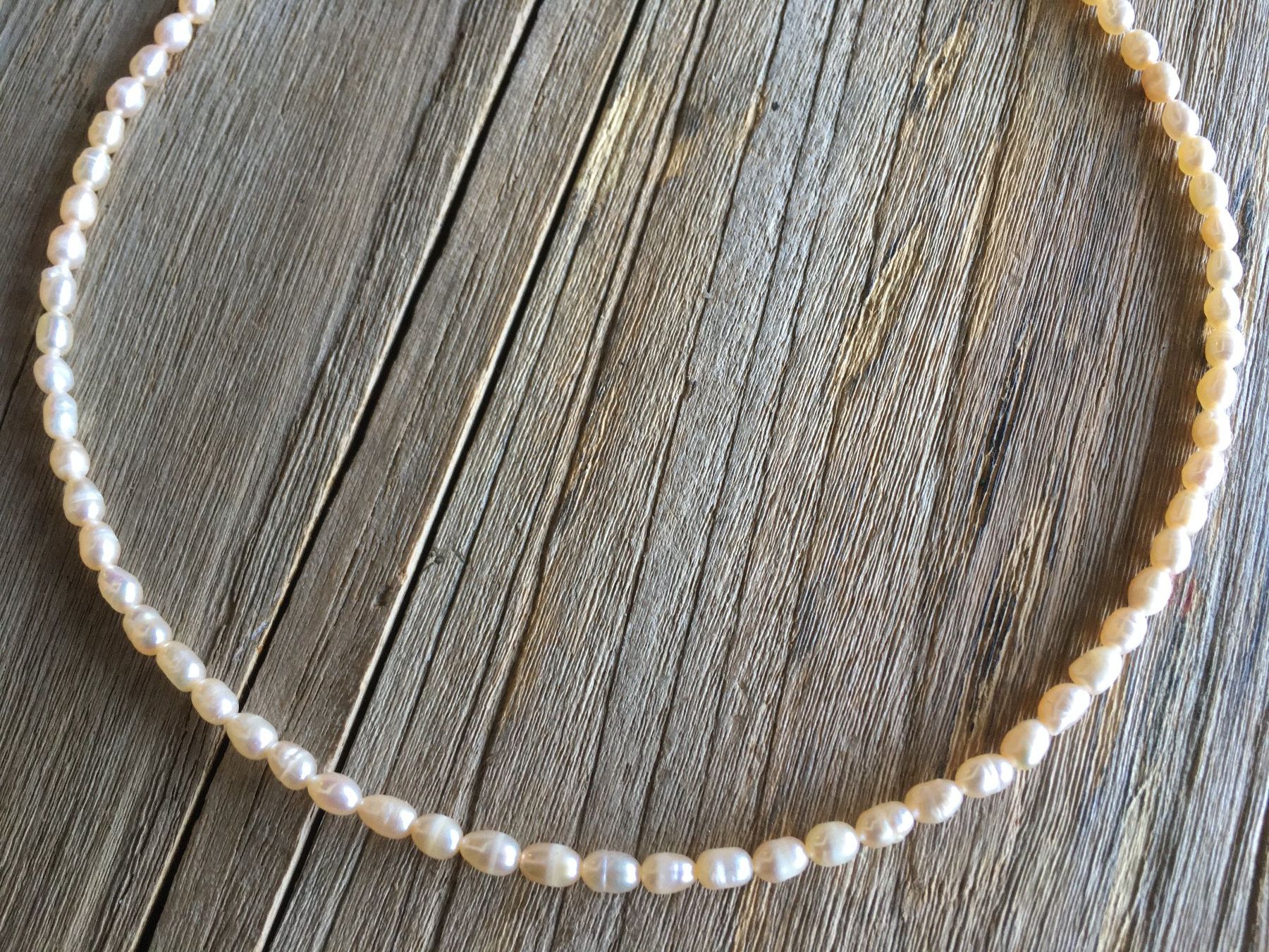 Catenine: PERLEN  KETTENSTRANG  PERLEN ca. 6x4mm  LÄNGE 38cm – Nuovo e nell'imballaggio originale da Aesch ZH venduto da LiquidAktion 5