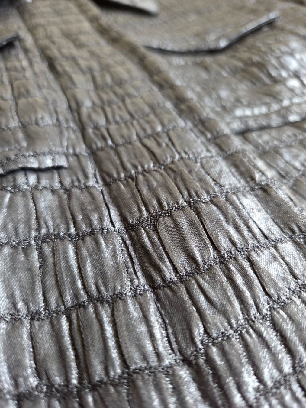 Vestes: Dries Van Noten Croc Texture Cropped Jacket – D'occasion à Bern par -Aniko- 3