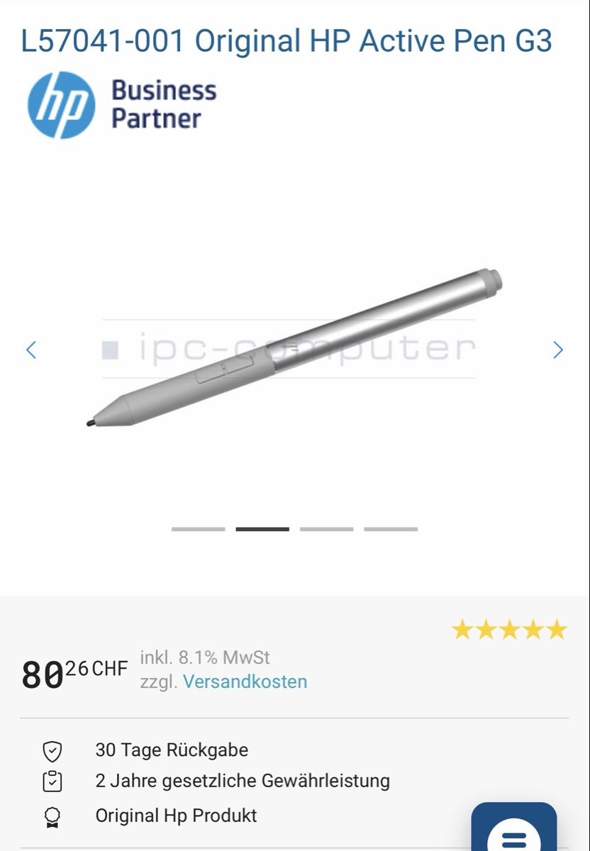 Stylet Hp et Housse pour PC 13 - 15 pouces (Gebraucht) in Dielsdorf für ...