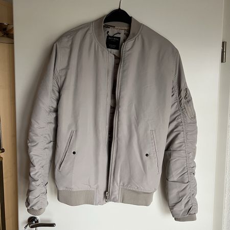 Veste Bershka bomber gris - Taille L