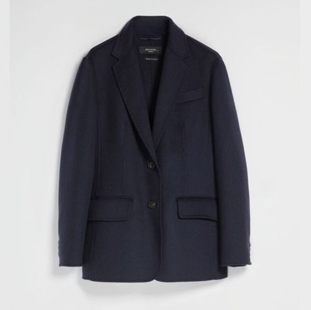 Max Mara Weekend Wollstoff Blazer GINNICO marine Gr 42 neu