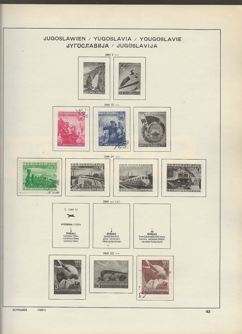 Tous les timbres: Marken Jugoslawien – D'occasion à Au ZH par xelagreb01 3