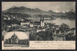 Luzern, Der Bahnhof, Ortsansicht und der