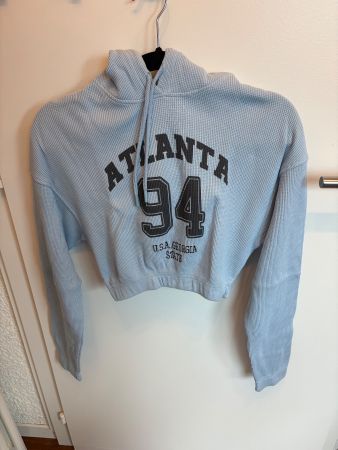 Sweat court femme Atlanta 94 bleu ciel XS