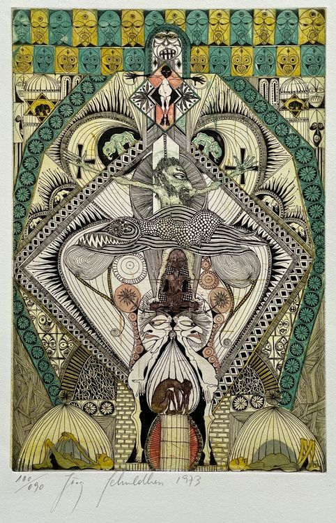 Lithographie - Jörg Anton Shimon SCHULDHESS - signiert/dat. (Gebraucht ...