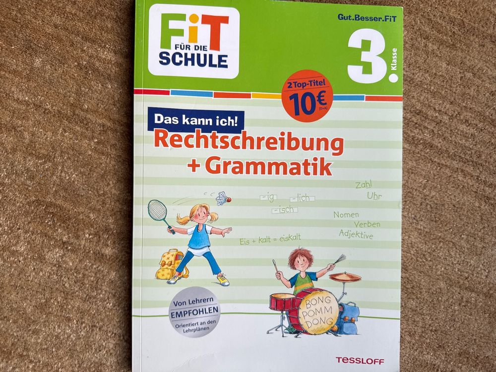 Fit für die Schule 3. Klasse, Rechtschreibung + Grammatik (Neu (gemäss