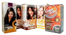 5x shampoing colorant coloration Garnier / 3 Chênes / Iam