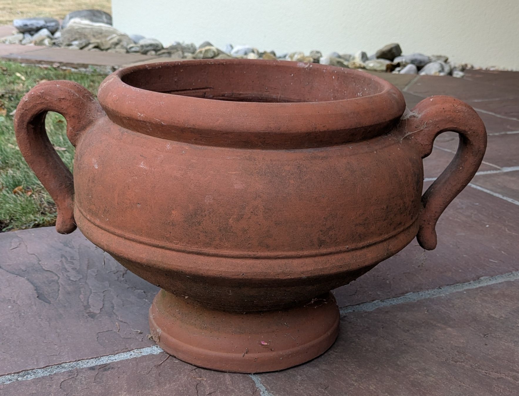 Blumentöpfe: 3 massive Blumentöpfe aus Terrakotta, Durchmesser ca 33cm – Gebraucht aus Wilen b. Wollerau von Tinkerer 3
