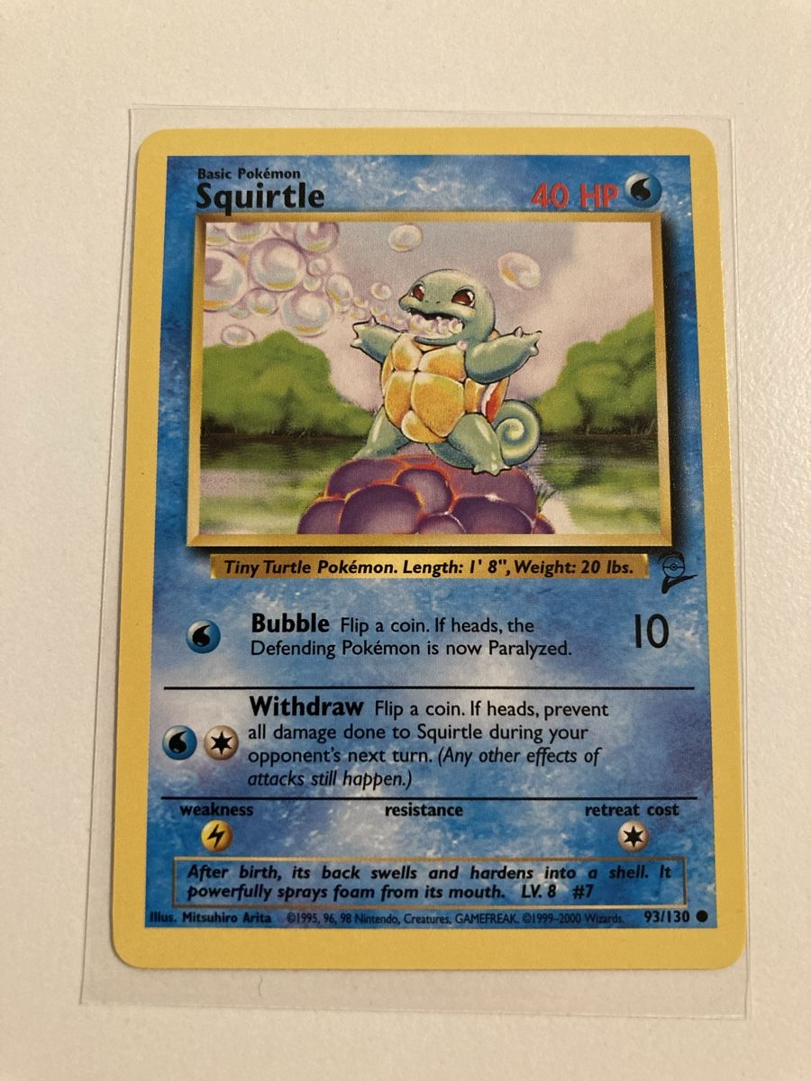 Pokémon Sammelbilder & Trading cards: Squirte 93/130 Base Set 2 EN – Gebraucht aus Wohlen AG von Liridon22