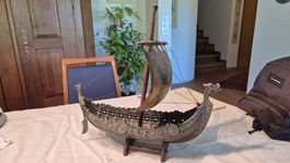 Wikingerschiff aus Messing