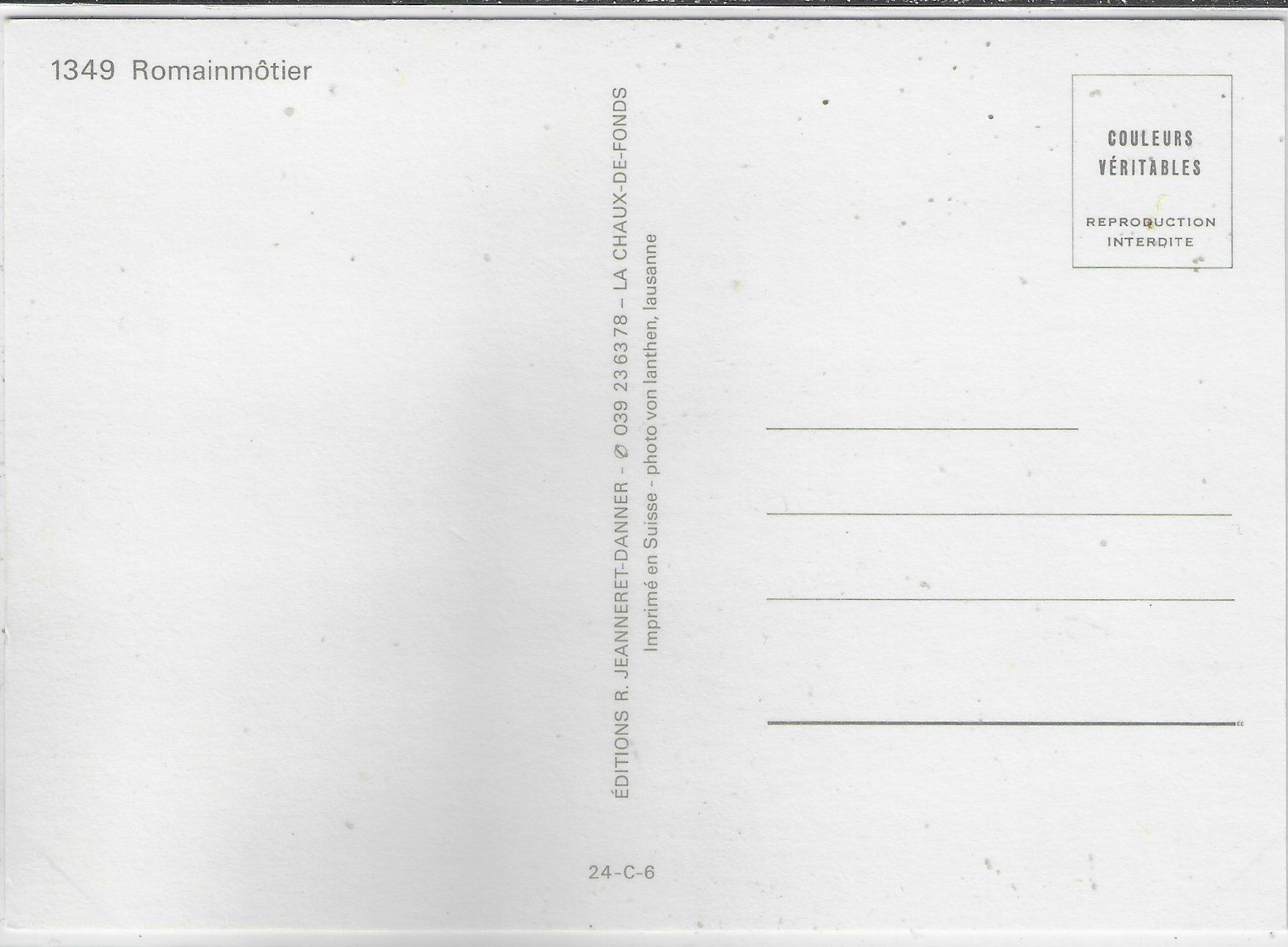 Cartoline postali: Romainmotier - Muliview – Usato da Ettingen venduto da Kartenplanet 1
