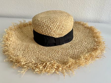 H&M Strohhut mit Fransenrand – Grösse S (54 cm Kopfumfang)