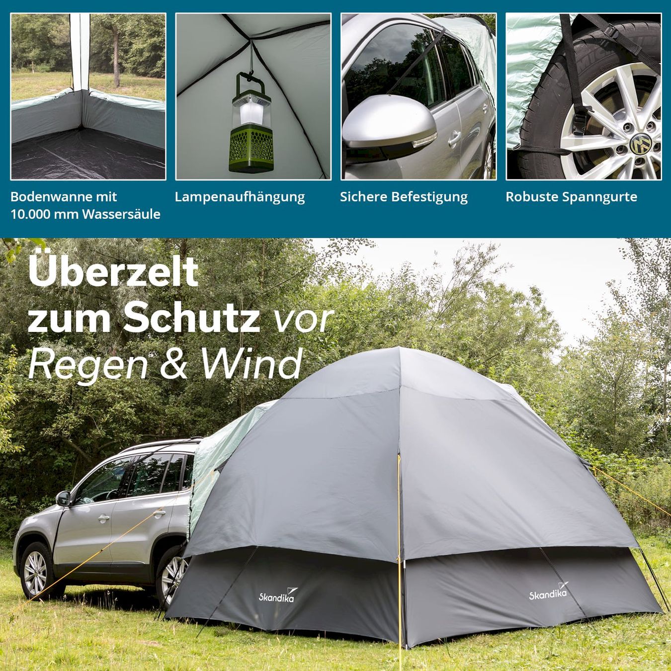 Verande & Tende da sole: Skandika Heckzelt Pitea SUV – Nuovo e nell'imballaggio originale da Bottighofen venduto da zaap 5