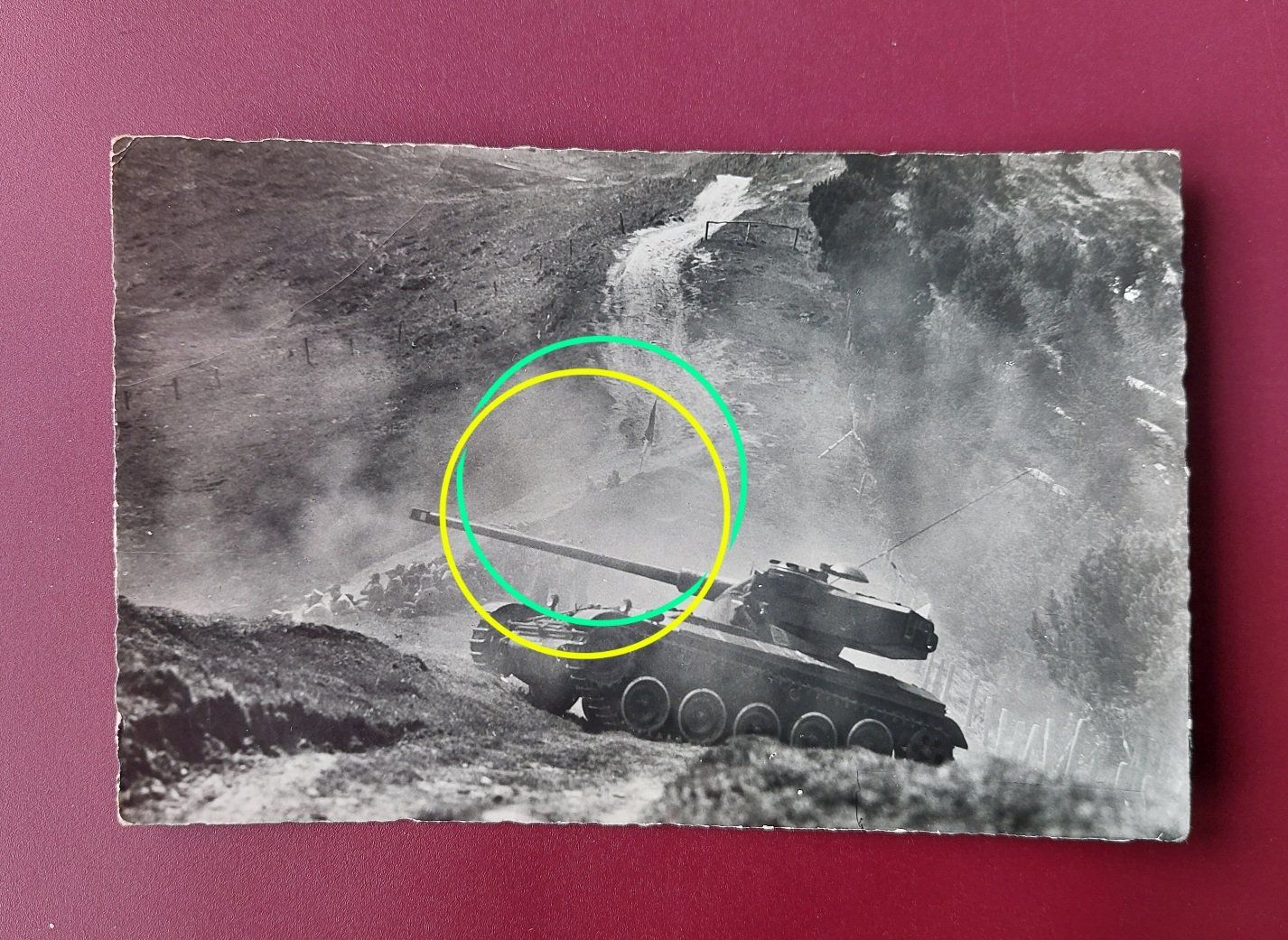 Cartoline postali: Postkarte mit AMX-13 Panzer der Schweizer Armee – Usato da Brütten venduto da Tempest4