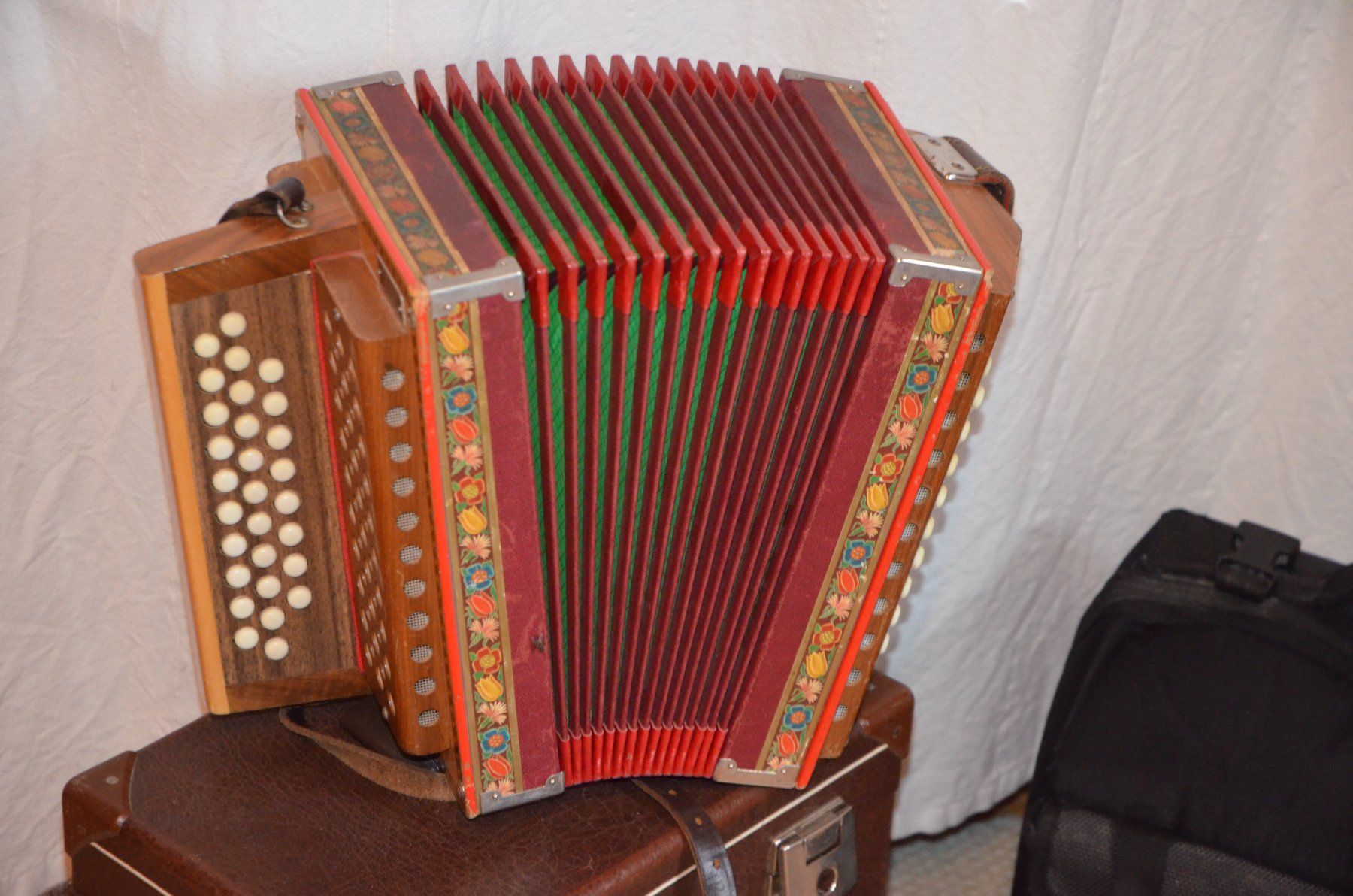 Musikinstrumente: Schwyzerörgeli Ruedi Reist mit Koffer und Rucksack – Gebraucht aus Münchenbuchsee von seraina111