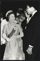 Fotografie Boxer Muhammad Ali mit Queen 