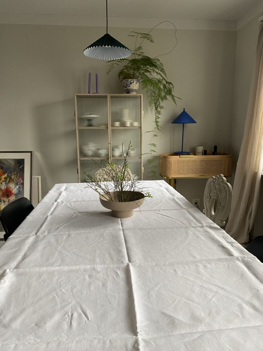 Altra biancheria da tavola: White Linen Tablecloth, Excellent Condition – Usato da Thalwil venduto da Lenarium