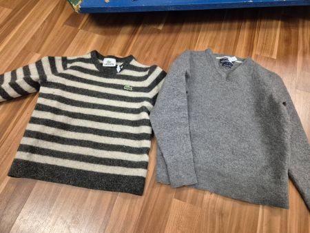 1 Pullover Lacoste Schurwolle oder Hilfiger Wolle gr 104 K13
