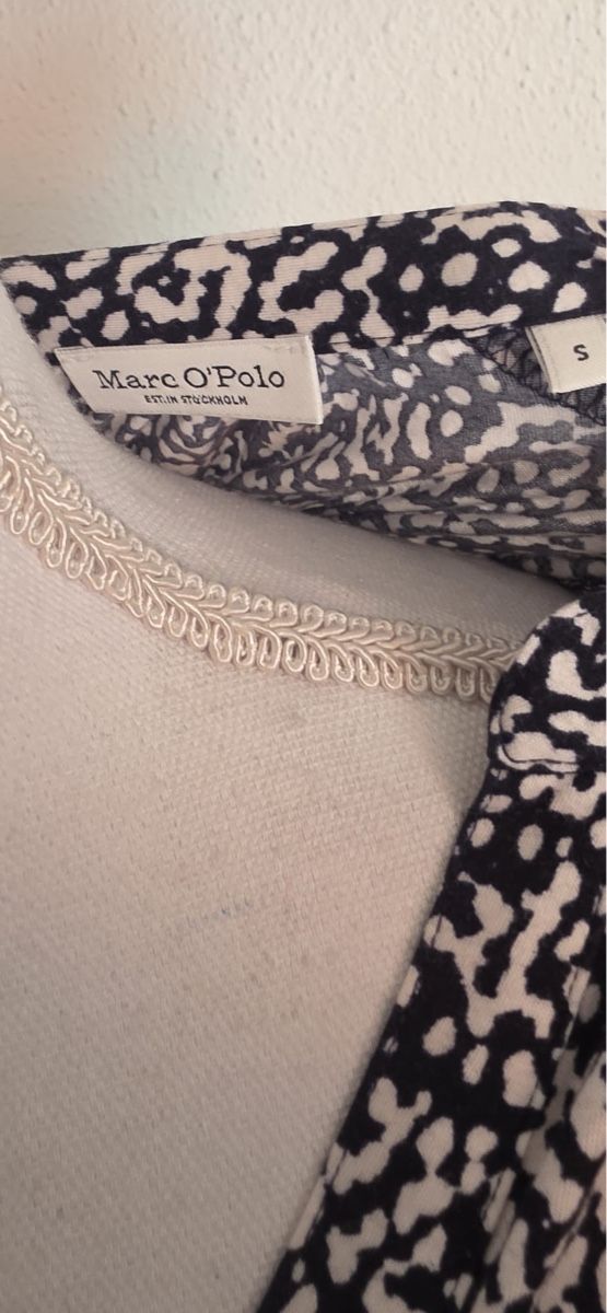 Marc O'Polo Camicette: Bluse Marc O'Polo Kurzarm Muster Grösse S – Usato da St. Gallen venduto da mania03 1