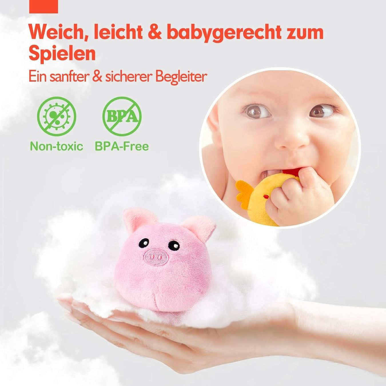 Giocattoli: Sensorisches Bauernhof Spielset mit 6 weichen Tieren – Nuovo (secondo la descrizione) da Thun venduto da onlino 4