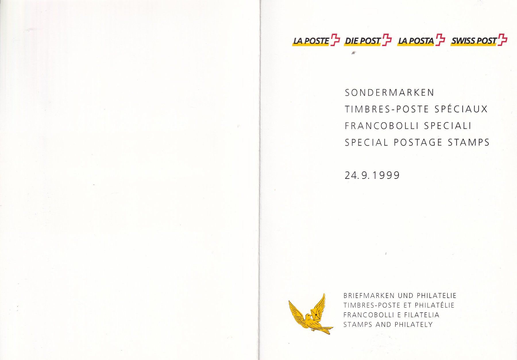 Tutti i francobolli: Schweiz 1999, Sondermarken ET – Nuovo (secondo la descrizione) da Birsfelden venduto da chr_yq2g