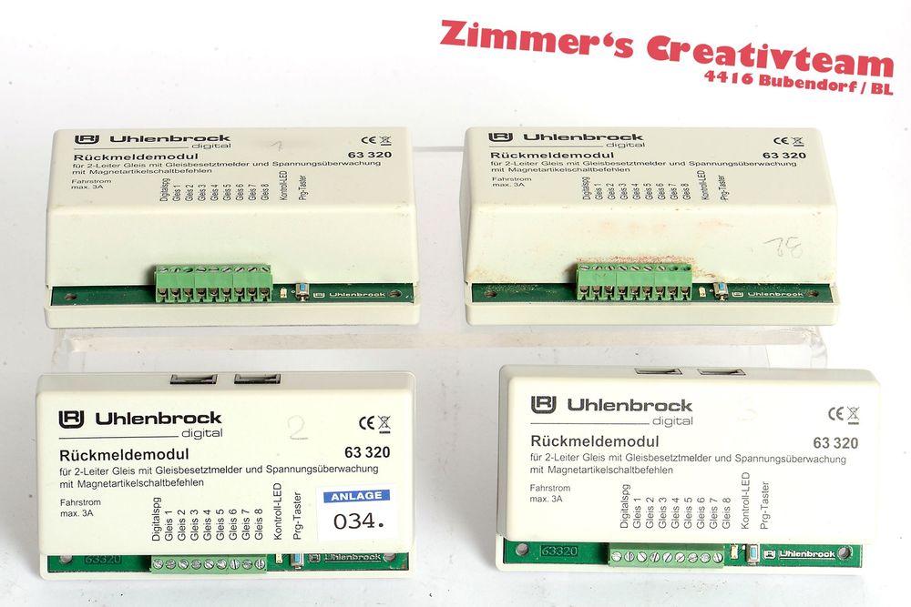 Uhlenbrock 63320 LocoNet 2-Conductor Track Feedback Module – Brand New