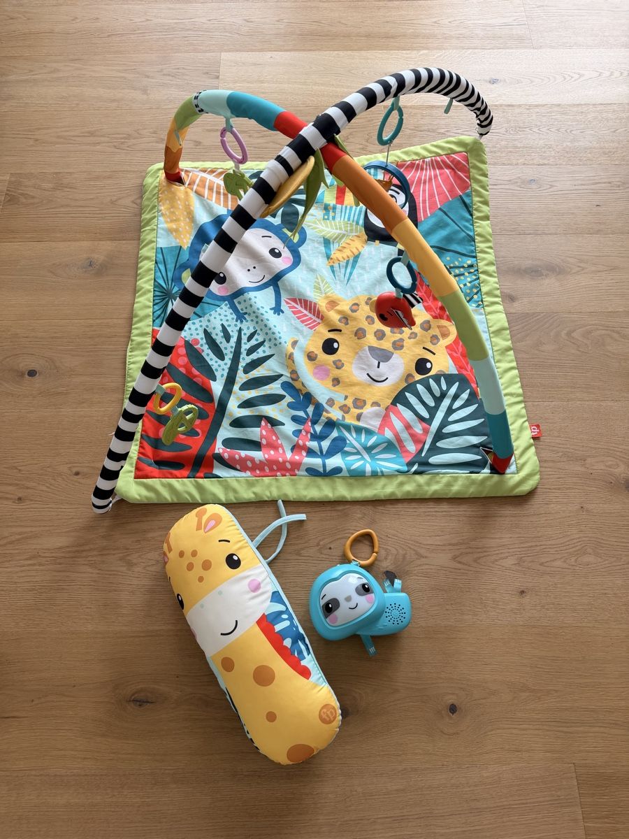 Fisher-Price Tappeto da gioco: Fisher-Price Rainforest Spielbogen, Krabbeldecke – Usato da Gersau venduto da Segantini21