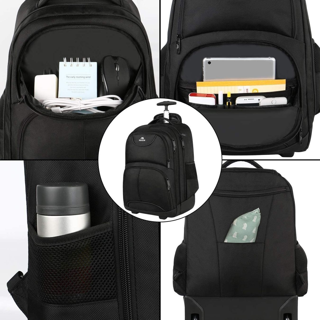 Rucksack mit Rollen Trolley Handgepäck 36L Laptop 17 Zoll (Neuf avec ...