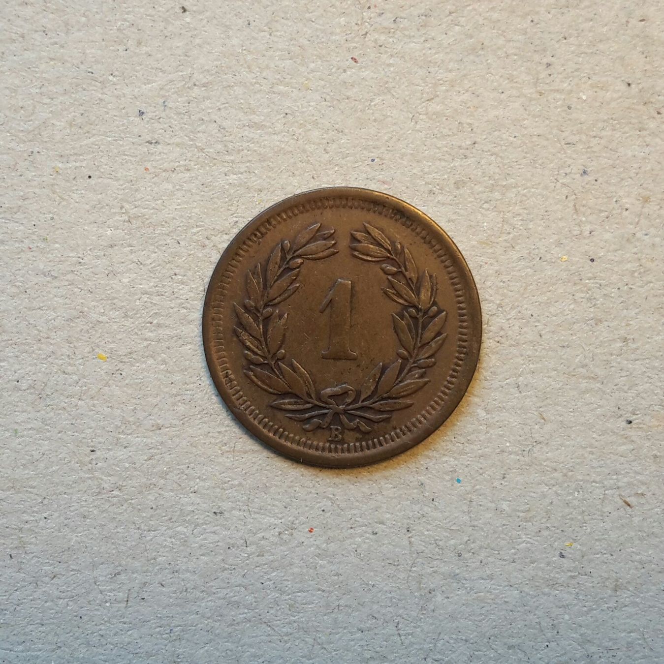Tutti le monete: 1 Rappen 1895 , Bronze . – Usato da Burgdorf venduto da Olli.34 1