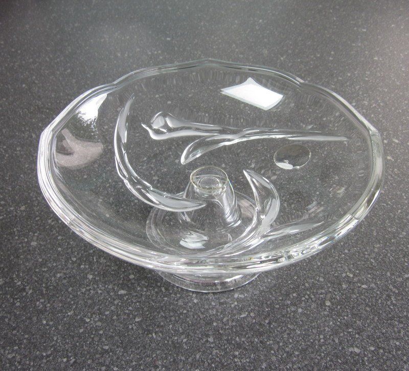 Ciotole: Dekorative Glas Sockelschale, Tafelaufsatz – Usato da Bischofszell venduto da raika 4