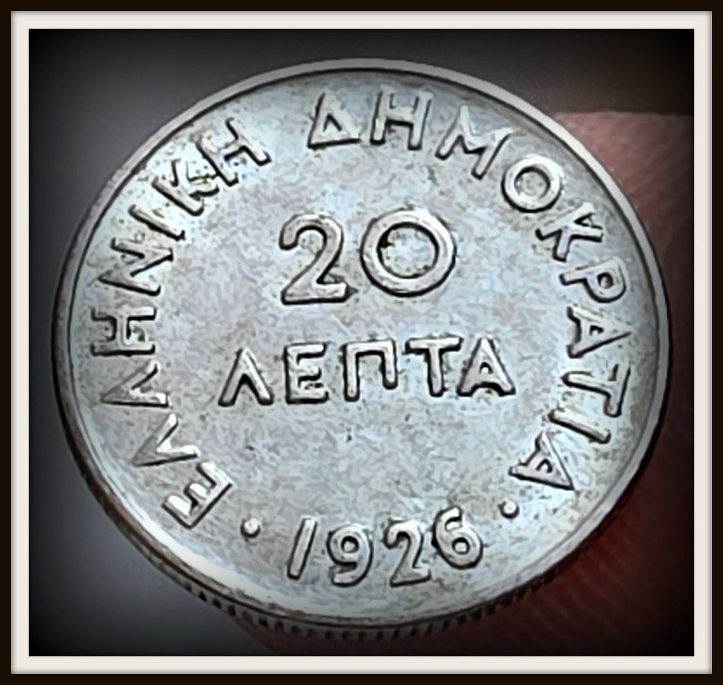 Tutti le monete: GRIECHENLAND 20 LEPTA 1926 – Usato da Winterthur venduto da Creso70 1