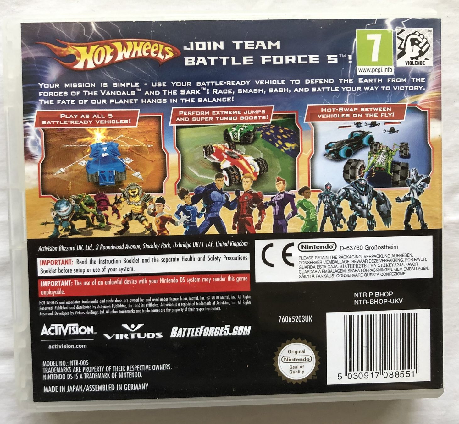 Nintendo Spiele: Nintendo DS - Hot Wheels BATTLE FORCE 5 – Gebraucht aus Schaffhausen von durruti 3