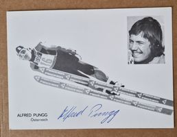 Alfred Pungg - sehr alte Autogrammkarten  sk