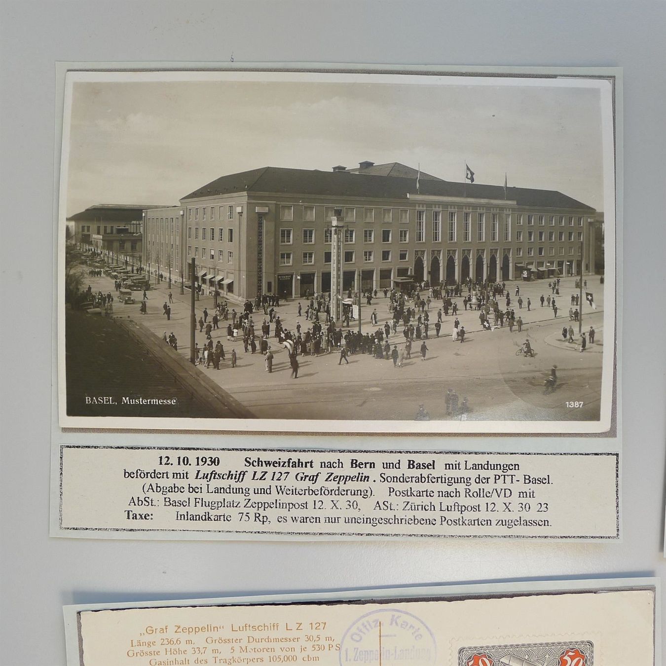 Tutti i francobolli: 1922-1930, SECHS tolle Flugpost Karten/Briefe, ++ZEPPELIN – Usato da Sursee venduto da Luzernerraute 2